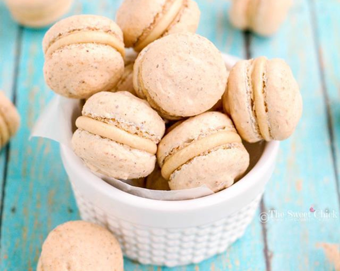 Hazelnut Caramel Coffee Macarons