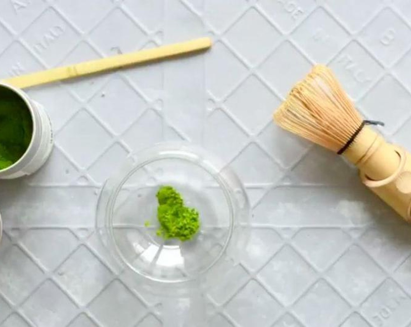 step 3 Add Matcha Powder (2 Tbsp) in a matcha cup or pot.