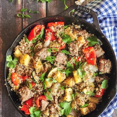 Pineapple Tuna Quinoa Skillet Recipe | SideChef