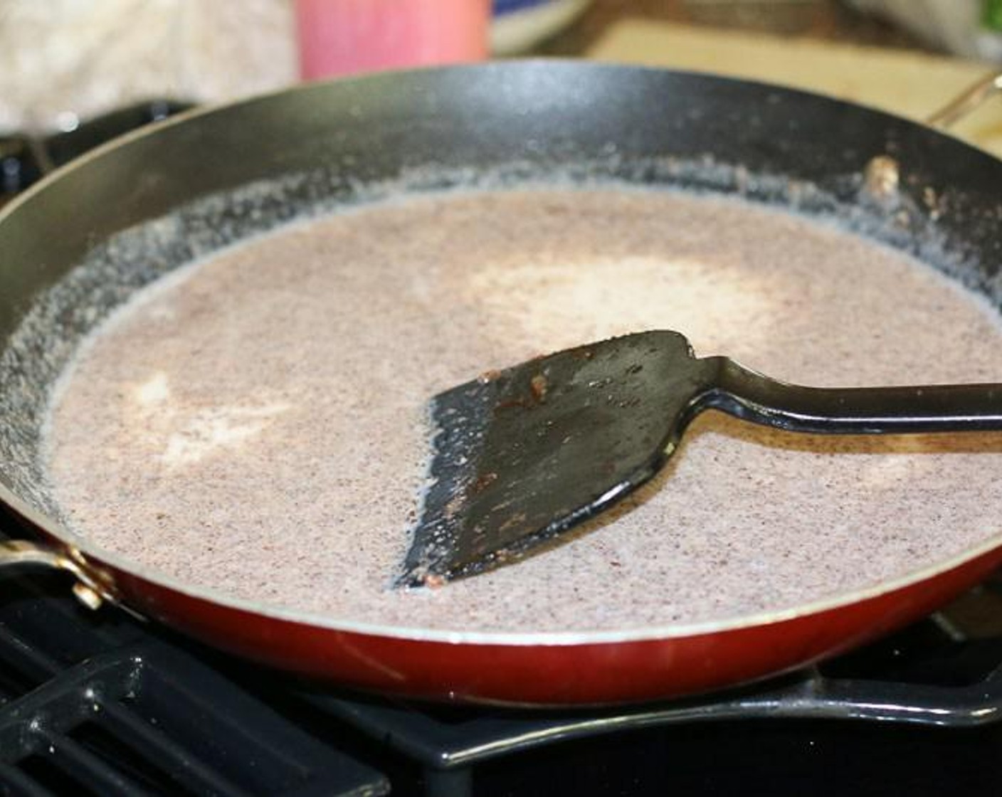 step 7 Melt Butter (1/3 cup) on a non-stick skillet. Add Almond Flour (1/4 cup). Cook for 2 minutes.