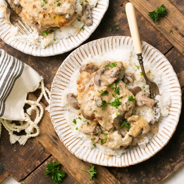 Creamy Chicken and Mushrooms Skillet Recipe | SideChef