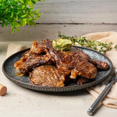 Minute Steak Stacks with Blue Cheese Butter Recipe | SideChef