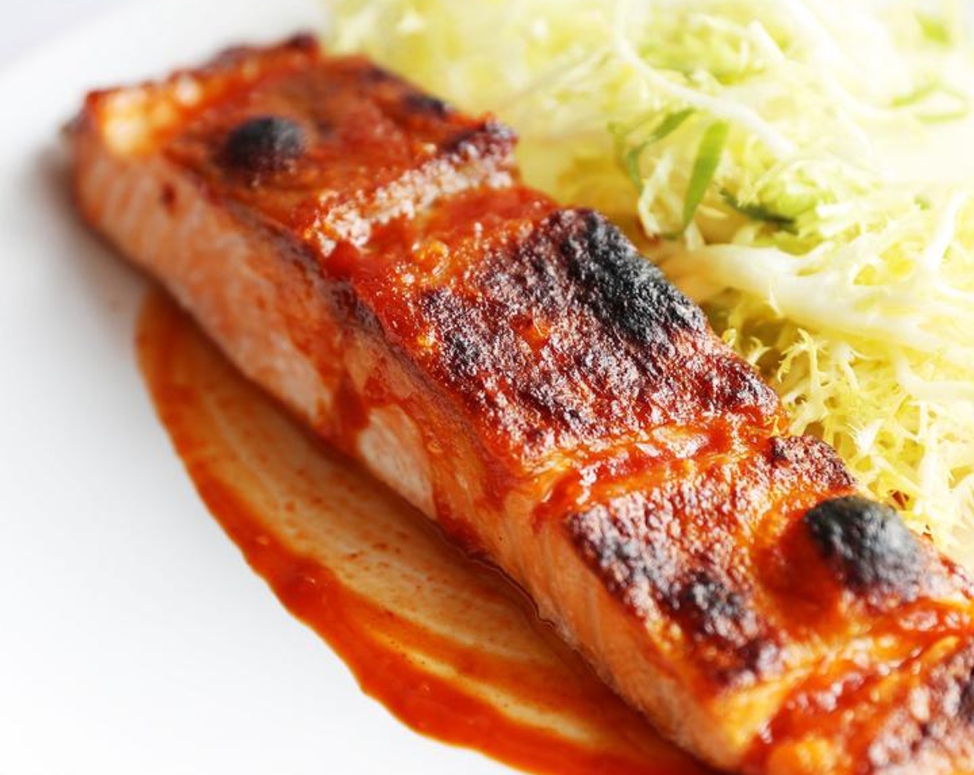 Salt Broiled Salmon with Daikon and Frisee Salad