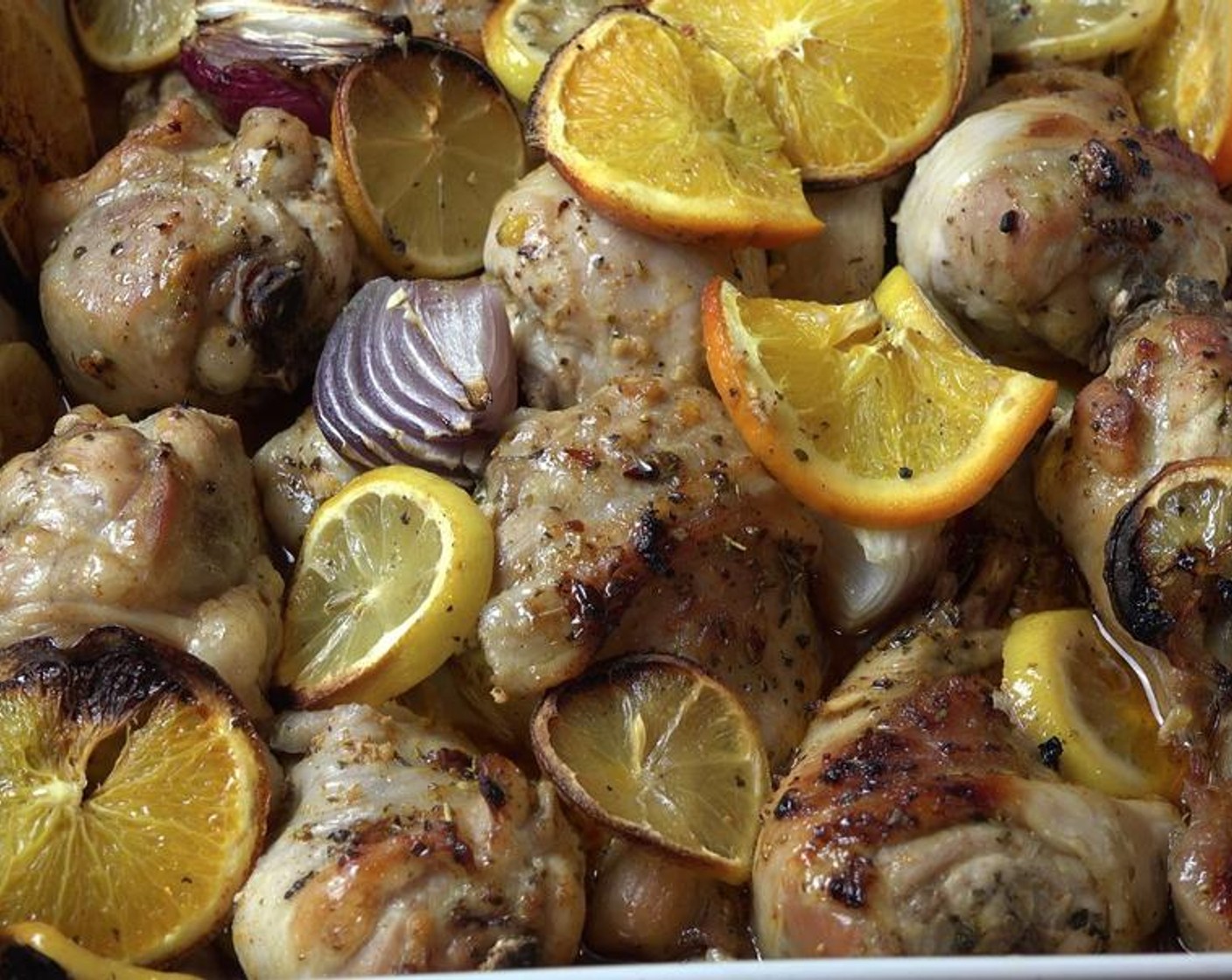 step 5 Place the chicken in the oven for 1 hour, or until the chicken is cooked all the way through and the juices run clear.