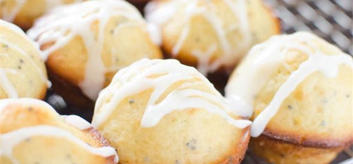 Glazed Lemon Poppyseed Mini Muffins Recipe | SideChef