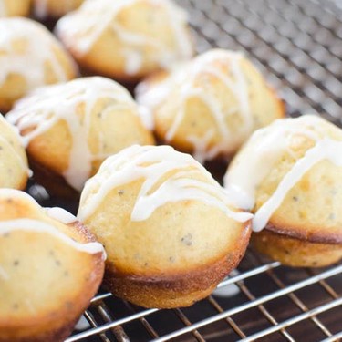 Glazed Lemon Poppyseed Mini Muffins Recipe | SideChef