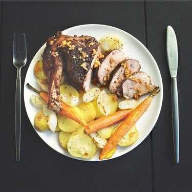 Honey Spiced Duck with Potatoes and Carrots Recipe | SideChef