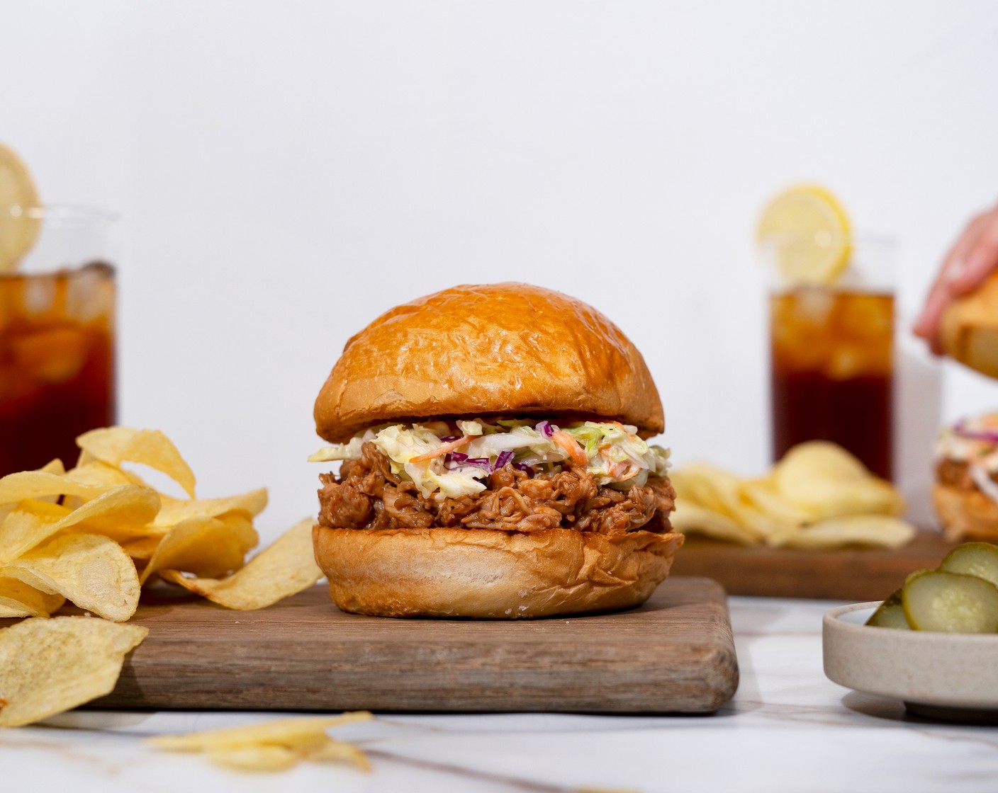 5-Ingredient BBQ Chicken Sandwich with Ranch Slaw