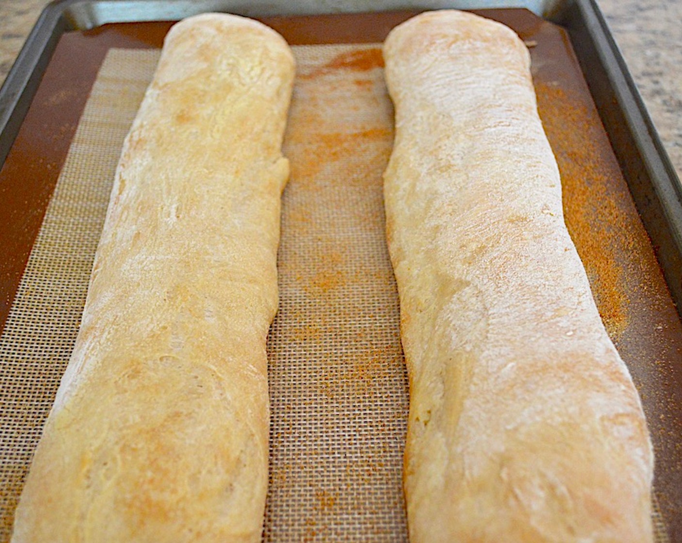 step 9 Bake the loaves for about 25 minutes, they should become crisp on the outside and sound hollow on the inside.