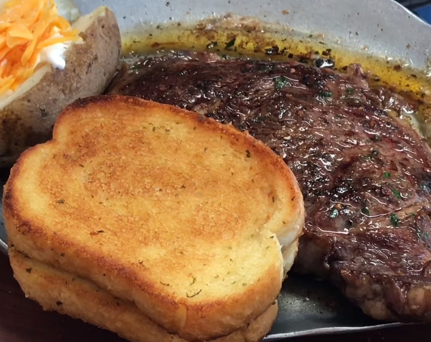 Sizzling Steak with Homemade Herb Butter