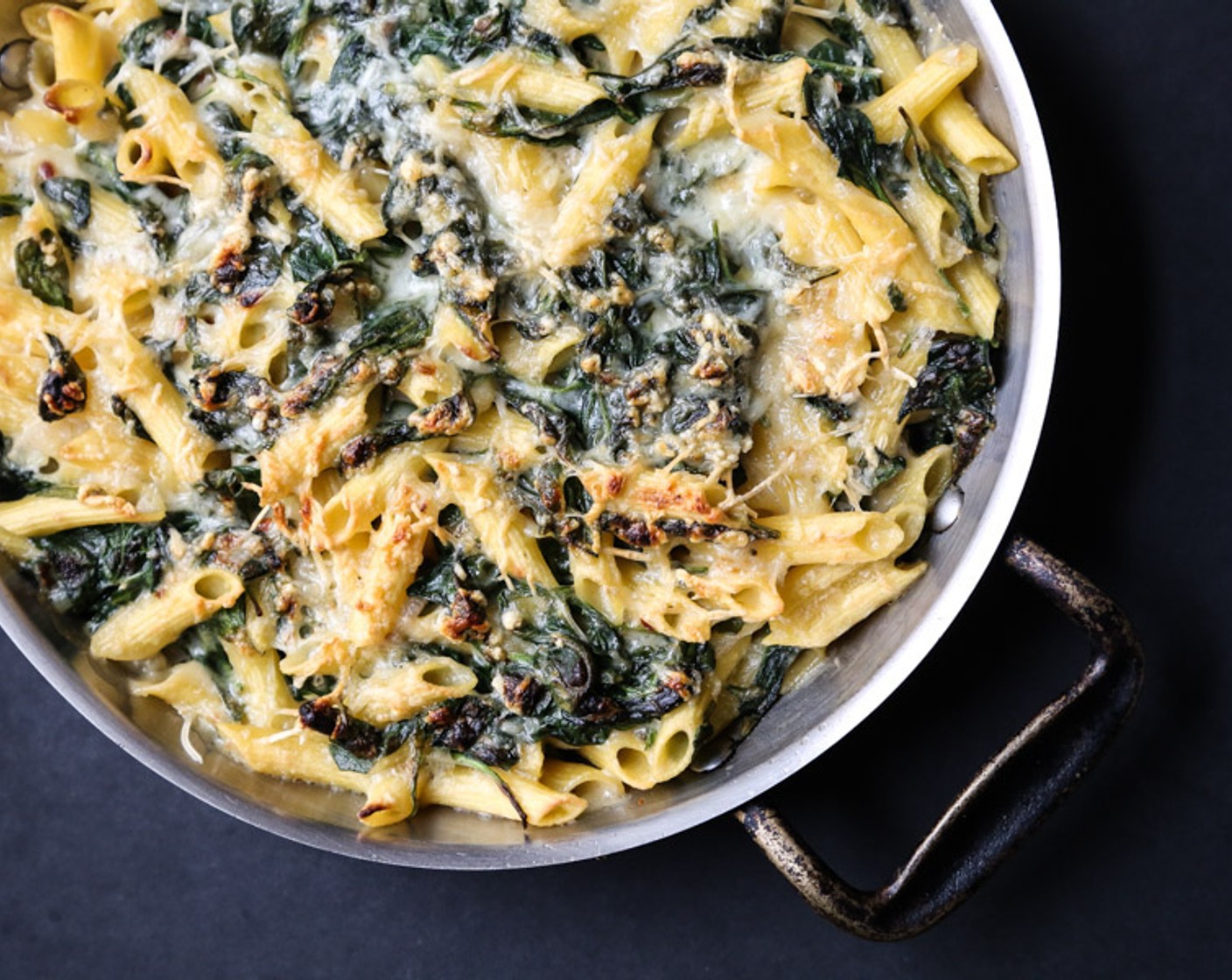 Healthy Mac and Cheese with Creamed Spinach