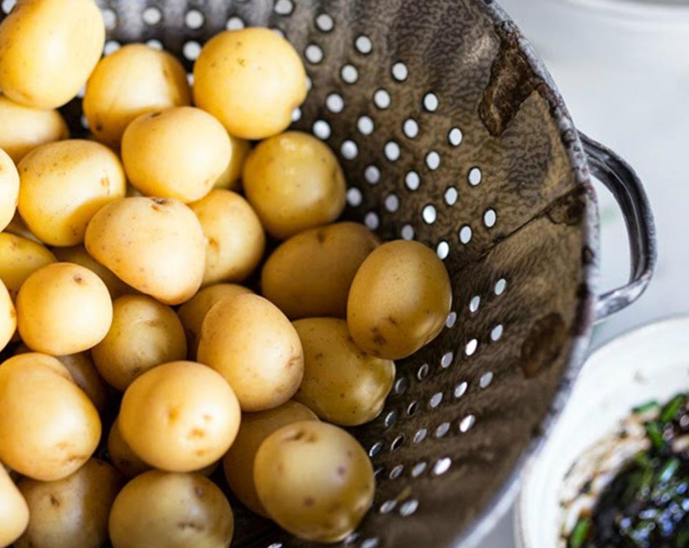 step 5 Strain the tender potatoes.