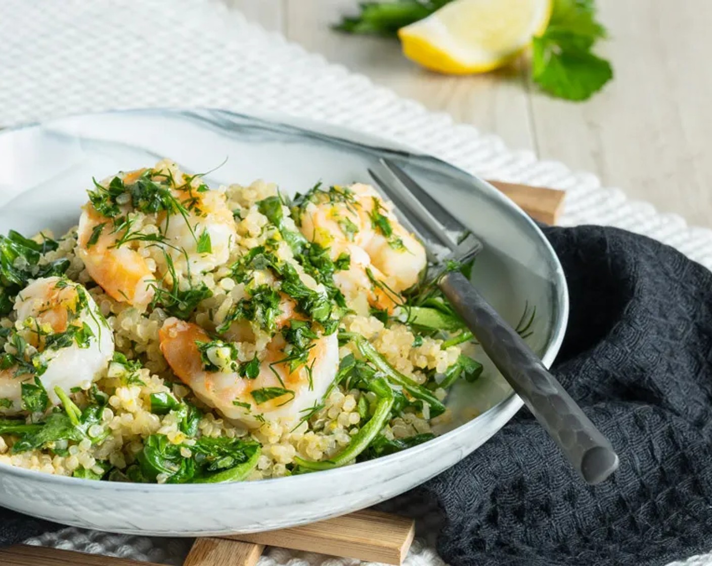 Herbed Quinoa Shrimp Bowls