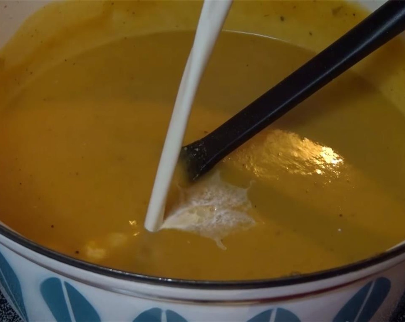 step 5 Add Kemps Half & Half (1/2 cup) and mix well. Add the Ground Nutmeg (1 pinch), and Ground Cloves (1 pinch).