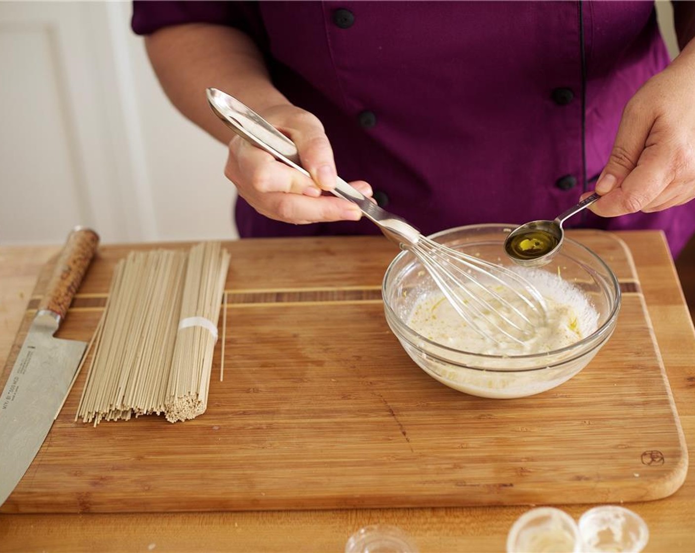 step 10 Slowly add Vegetable Oil (2 Tbsp) while stirring until well combined, and set aside.