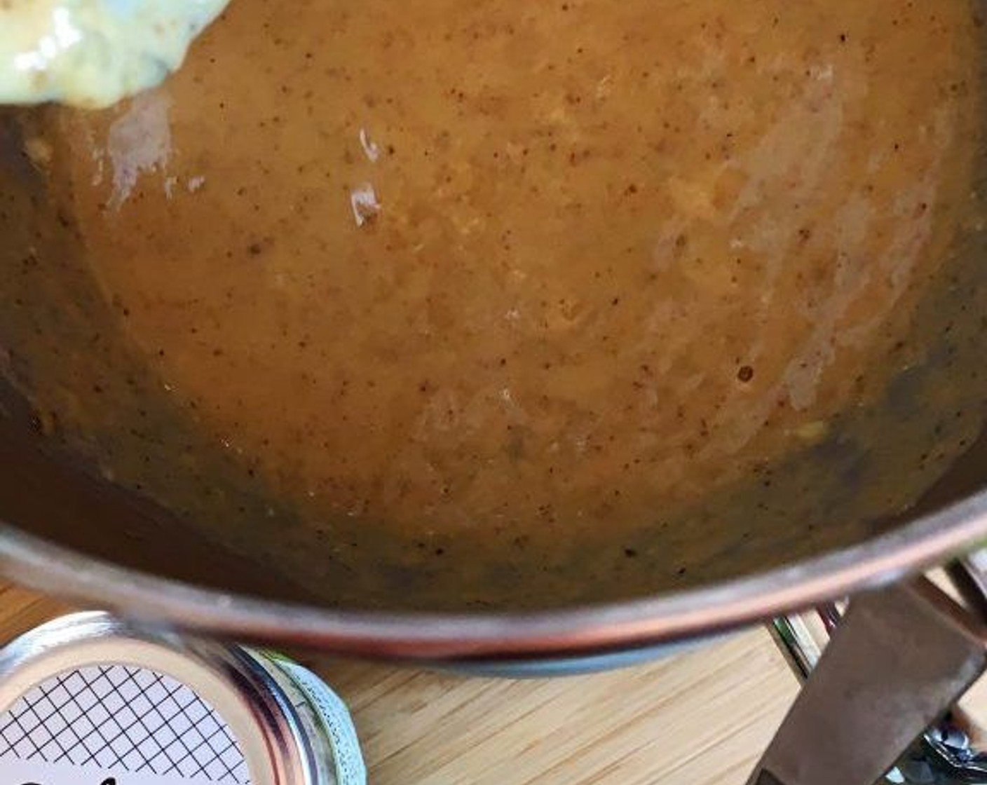 step 2 In a large bowl, mash Bananas (2) with the Salt (1/2 tsp). Add Eggland's Best Classic Eggs (2), Coconut Oil (2 Tbsp), Apple Sauce (1/3 cup), Vanilla Extract (1 tsp), and Almond Butter (4 Tbsp). Whisk until all the ingredients are combined.