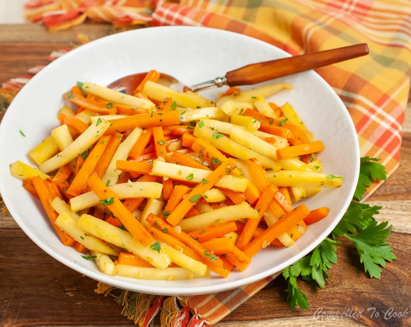 Honey Garlic Carrots and Parsnips