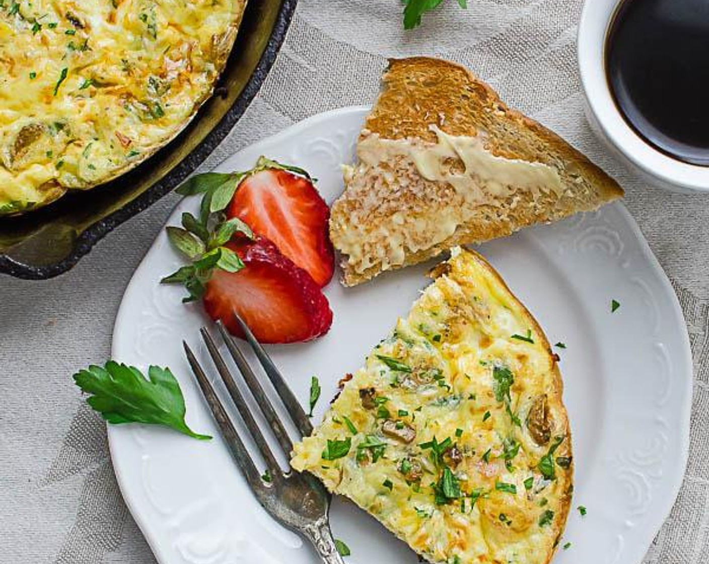 Pan Crisped Potato Bacon Frittata