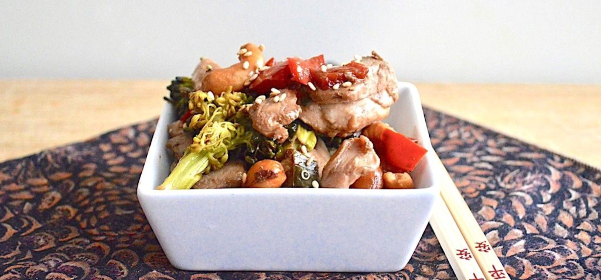 Sheet Pan Cashew Chicken Recipe | SideChef