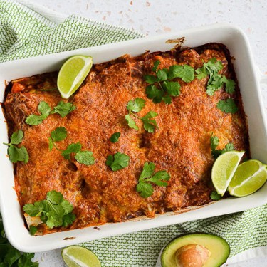 Gluten-Free Beef Chorizo, Kale & Sweet Potato Enchilada Casserole Recipe | SideChef