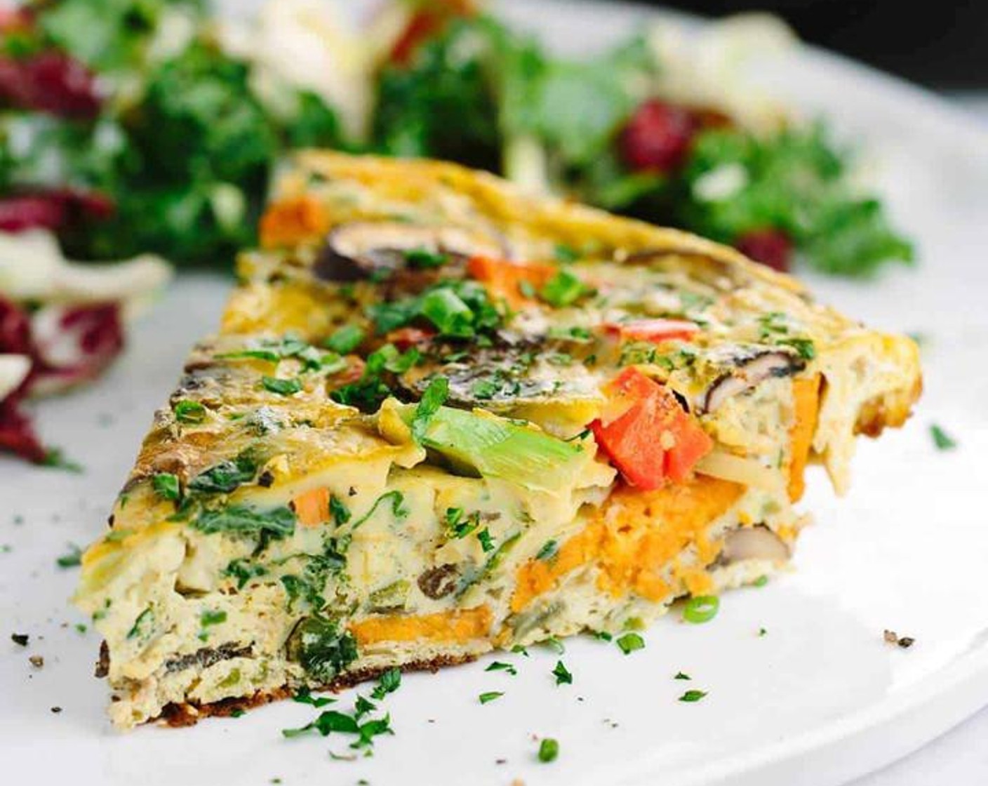 Savory Kale and Sweet Potato Frittata