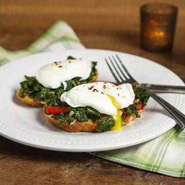 Poached Egg and Kale Toast Recipe | SideChef