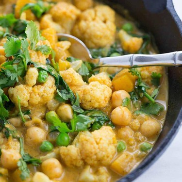 Chickpea Cauliflower Butternut Squash Curry Recipe | SideChef