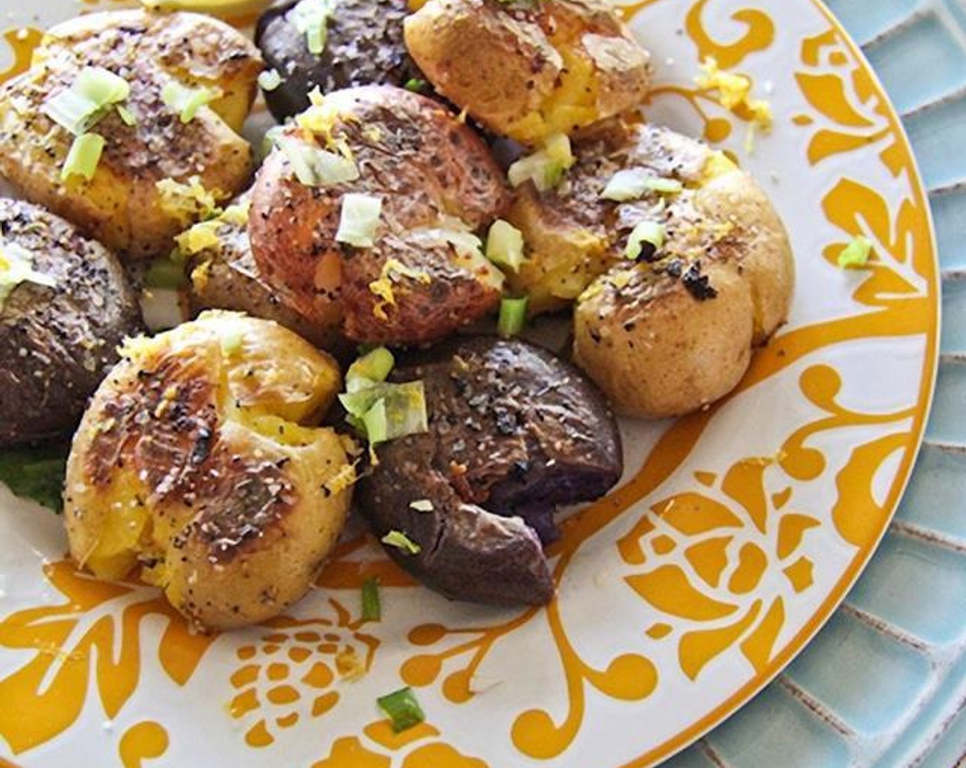 Pan Fried Squished Potatoes