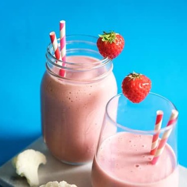 Hidden Cauliflower Strawberry Banana Smoothie Recipe | SideChef