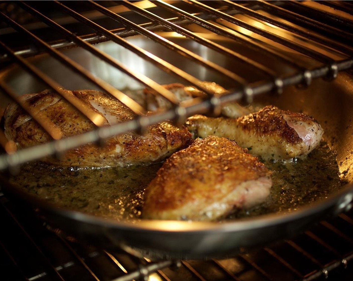 step 12 Place pan in the oven for 8 minutes.