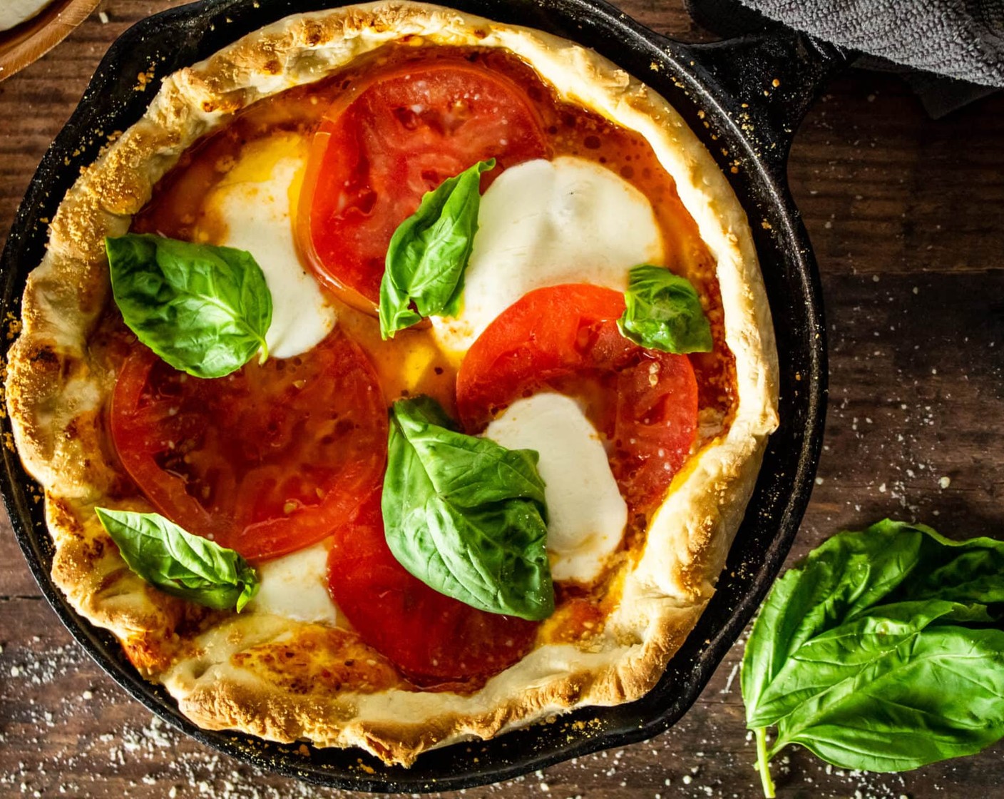 step 12 Top pizzas with Fresh Basil Leaf (1/3 cup) and allow to cool for 5-10 minutes before slicing.