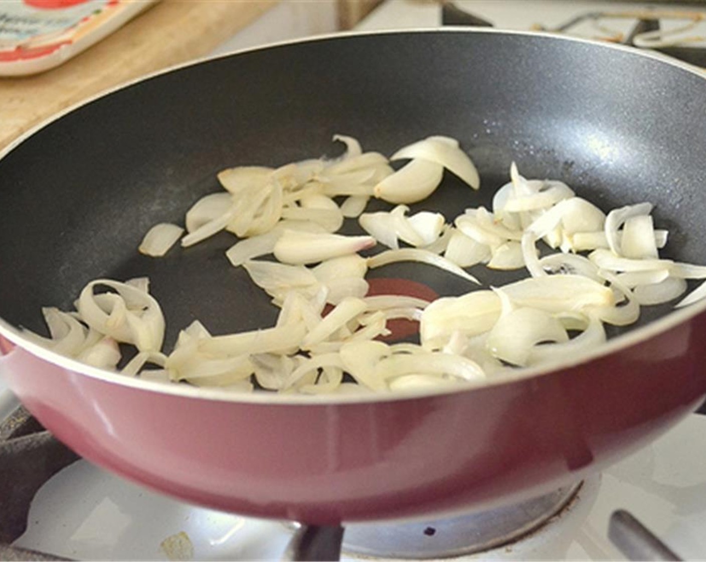 step 4 Sauté the onions in Sunflower Oil (1 Tbsp) until translucent, then add the garlic and ginger. Sauté for a couple of seconds so the garlic doesn't burn.