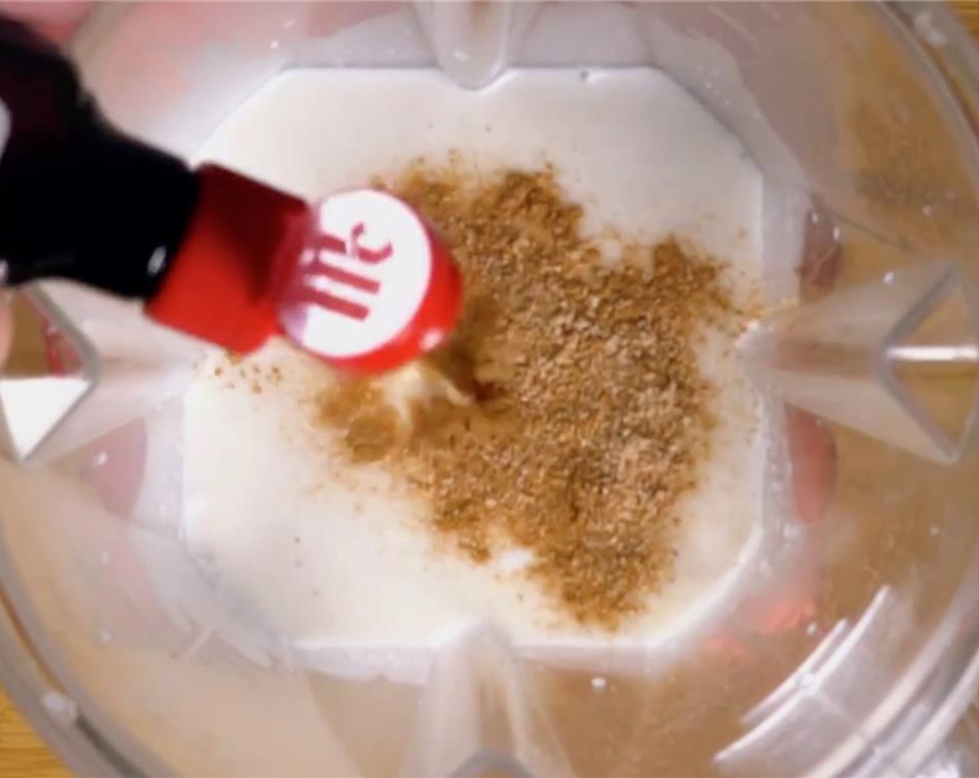 step 2 Add in Vanilla Extract (1 tsp), Ground Cloves (1 pinch), Ground Cinnamon (1 pinch), Ground Nutmeg (1/2 tsp), and Sea Salt (1 pinch).