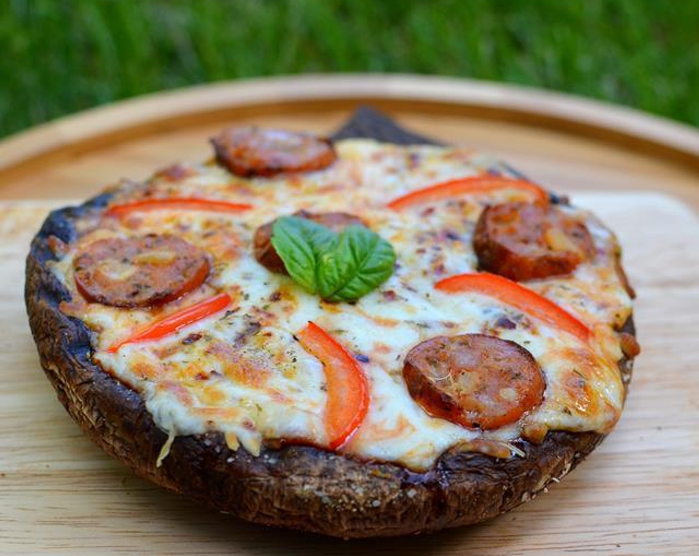 Grilled Portobello Mushroom Pizza