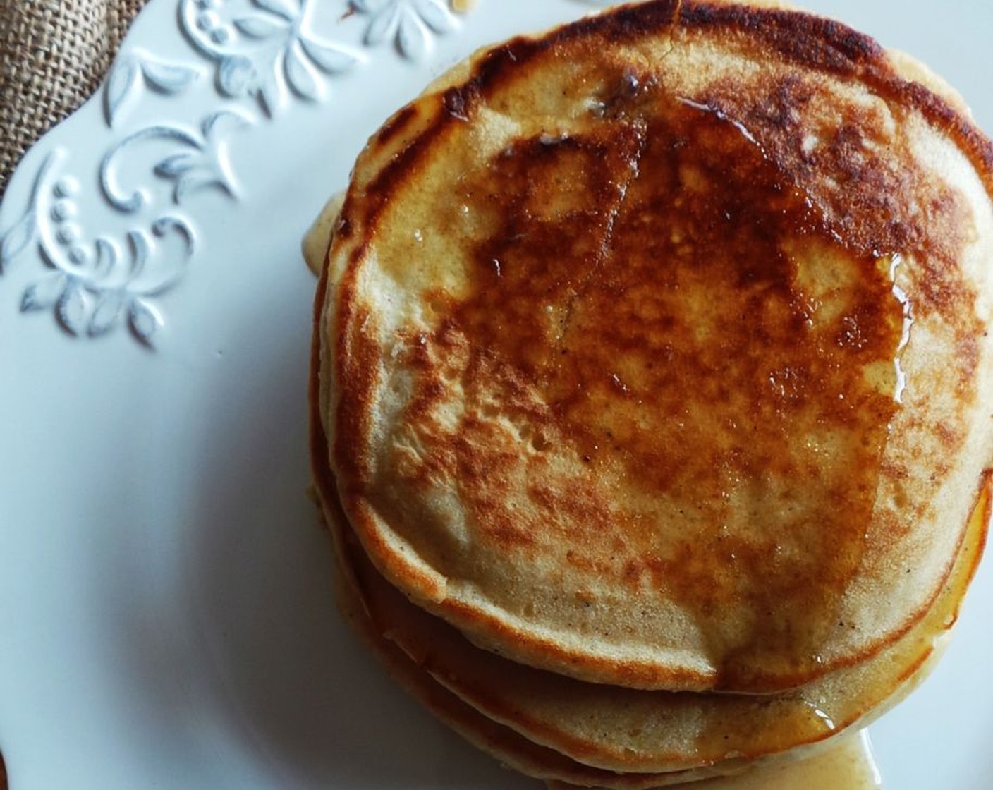 Low-Fat Eggnog Pancakes