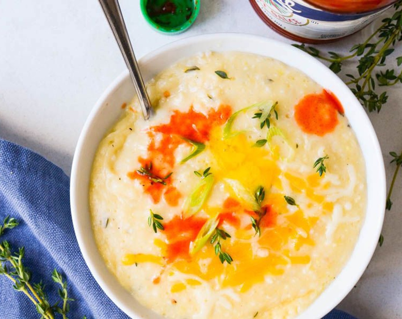 Roasted Garlic Cheese Grits