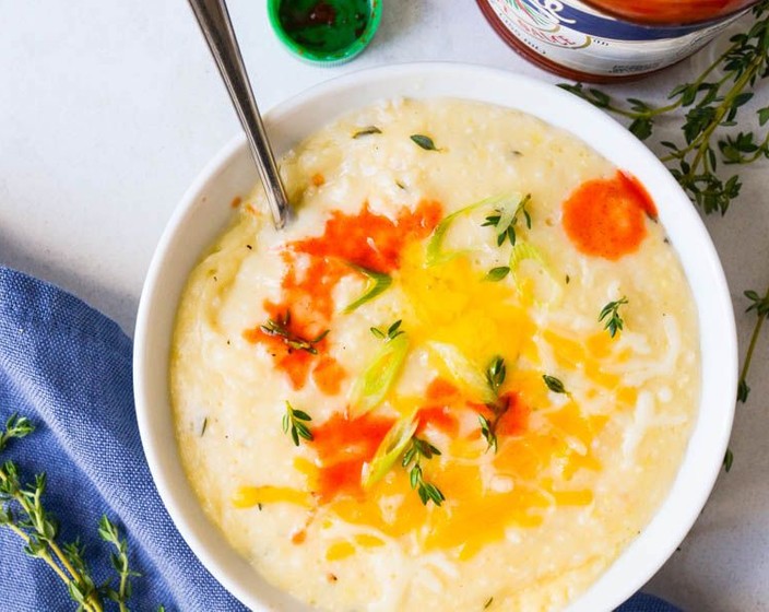 Roasted Garlic Cheese Grits Recipe SideChef