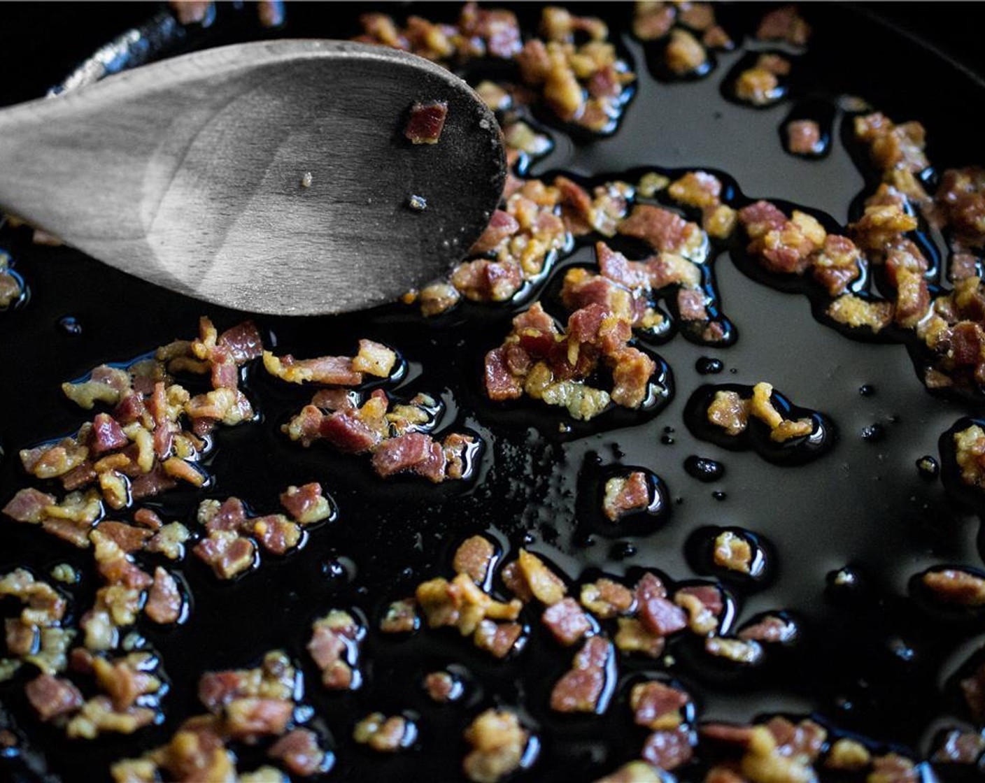 step 2 Heat a large, heavy-bottomed pan over medium heat and add the Olive Oil (1 Tbsp). When the oil is hot, add the pancetta and cook for 8 to 10 minutes, stirring occasional until lightly golden.