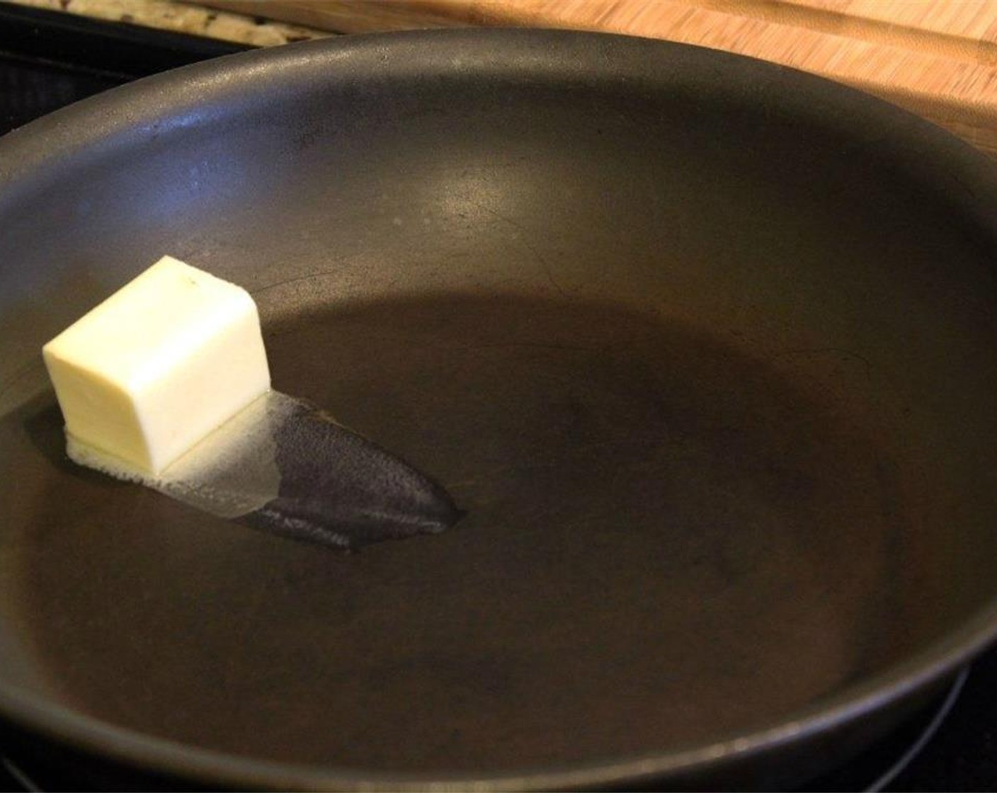 step 1 Add Butter (3 Tbsp) to a large skillet over medium heat.