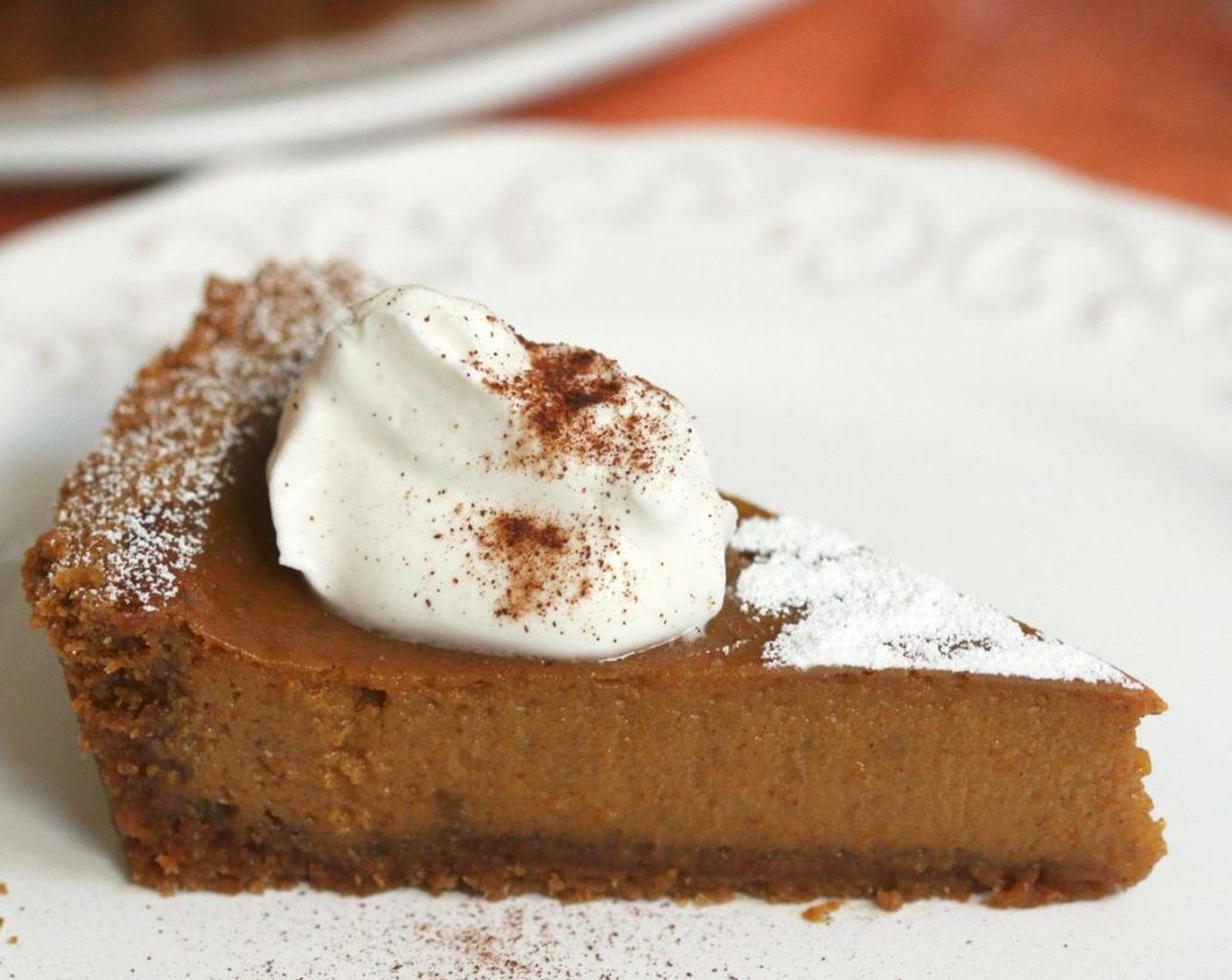 Pumpkin Tart with Cookie Butter Crust