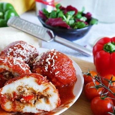 Gluten Free Beef Filled Polenta Balls Recipe | SideChef