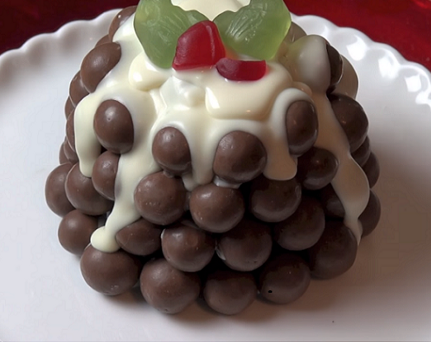 No Bake Chocolate Christmas Pudding