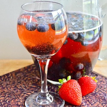 Sparkling Berry Rosé Sangria Recipe | SideChef