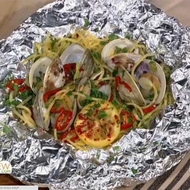 Spaghetti and Clams Foil Pack Recipe | SideChef