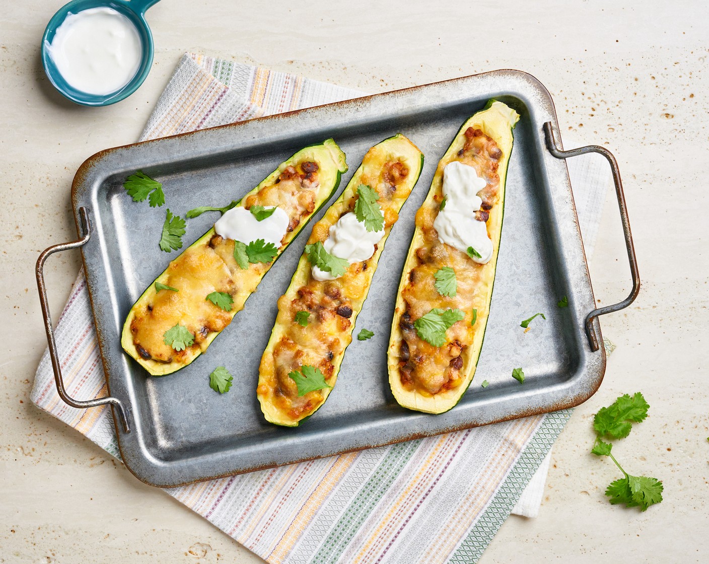 step 7 Serve with Sour Cream (to taste) and Fresh Cilantro (2 stalks) on top.