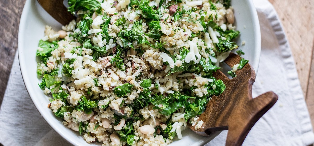 Quinoa White Bean and Kale Salad Recipe | SideChef