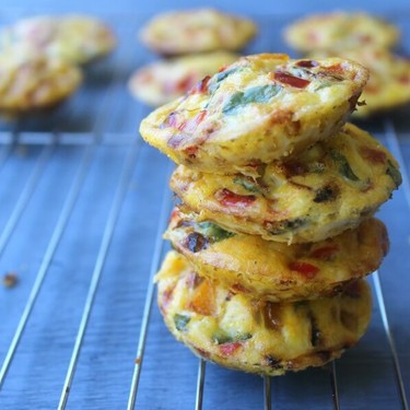 Red Pepper Butternut Basil Egg Muffins Recipe | SideChef