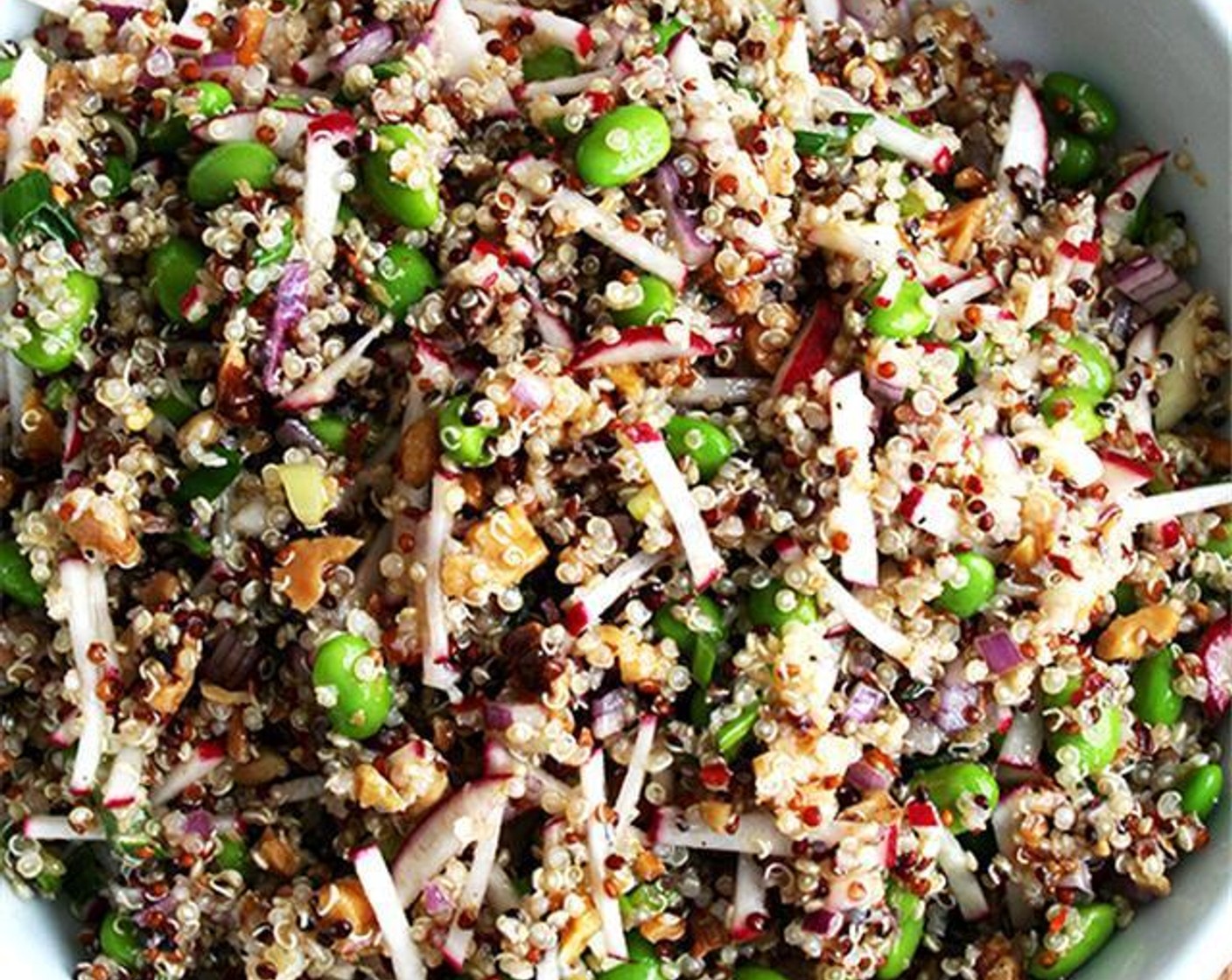 Quinoa with Walnuts, Radishes & Spring Onions