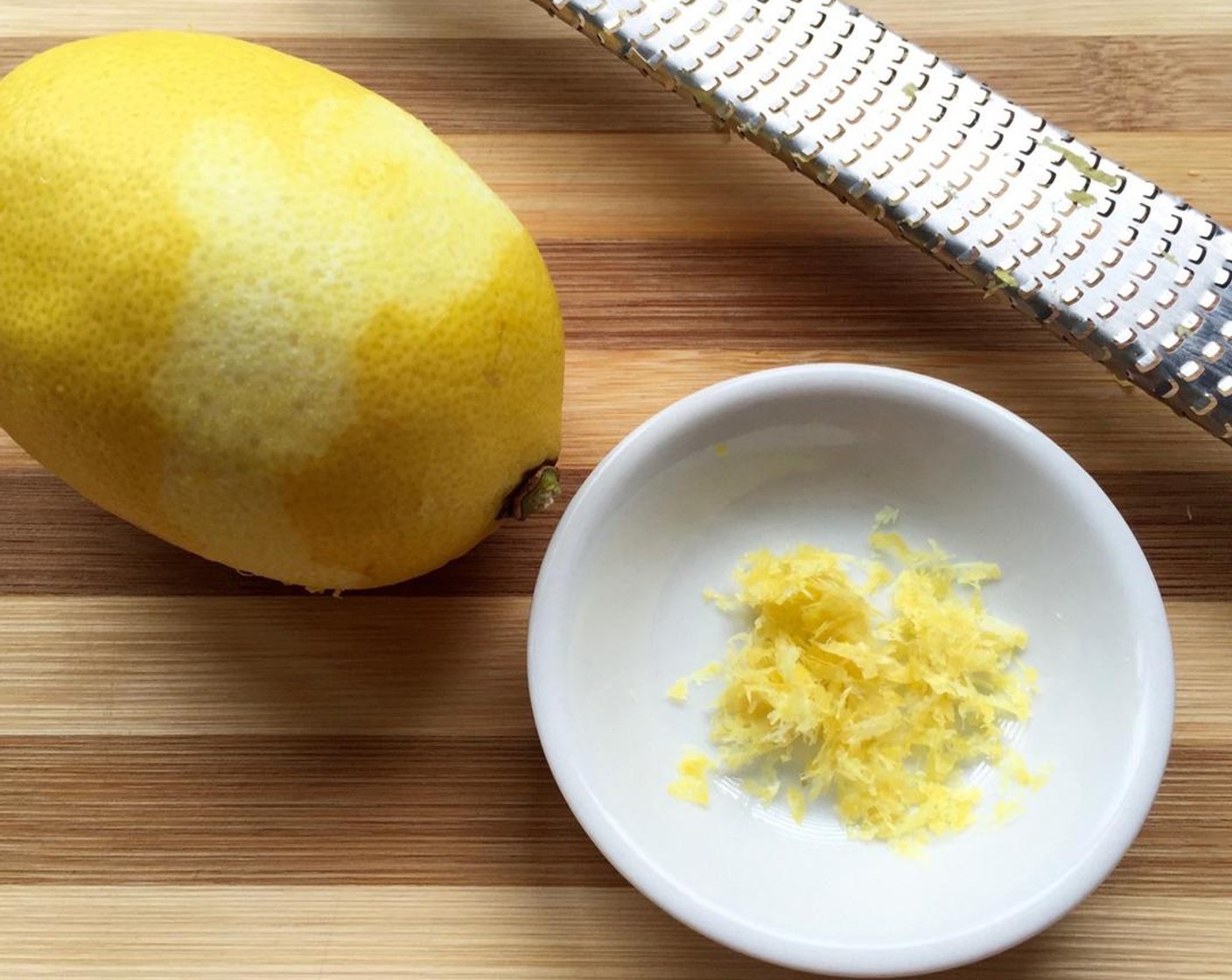 step 2 Grate the Lemon (1/8).