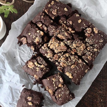 Vegan Brownies With Walnuts Recipe | SideChef